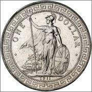 1 Dollar ( Dollar de Comercio ). Gran Bretaña. 1911   Image