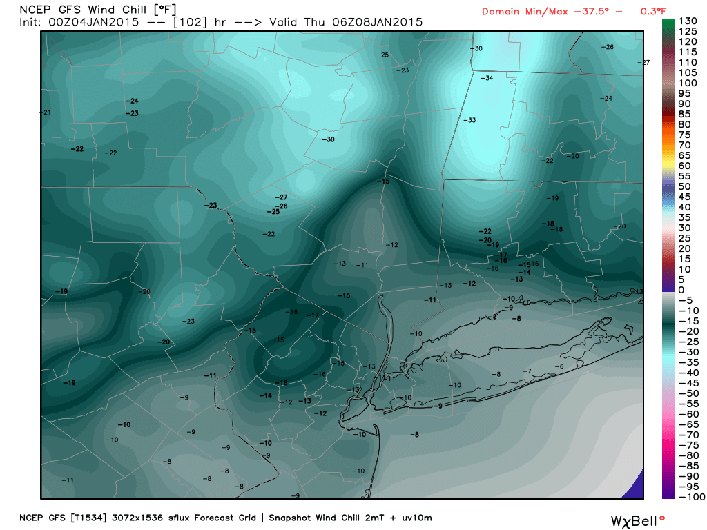 Clipper System Tuesday 1/6, Frigid Temps. 1/7 - 1/9 Gfs_windchill_nyc_18