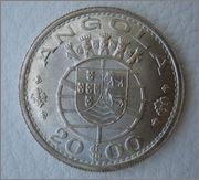 20 Escudos 1955 Angola (Ex Republica Portuguesa ) Image