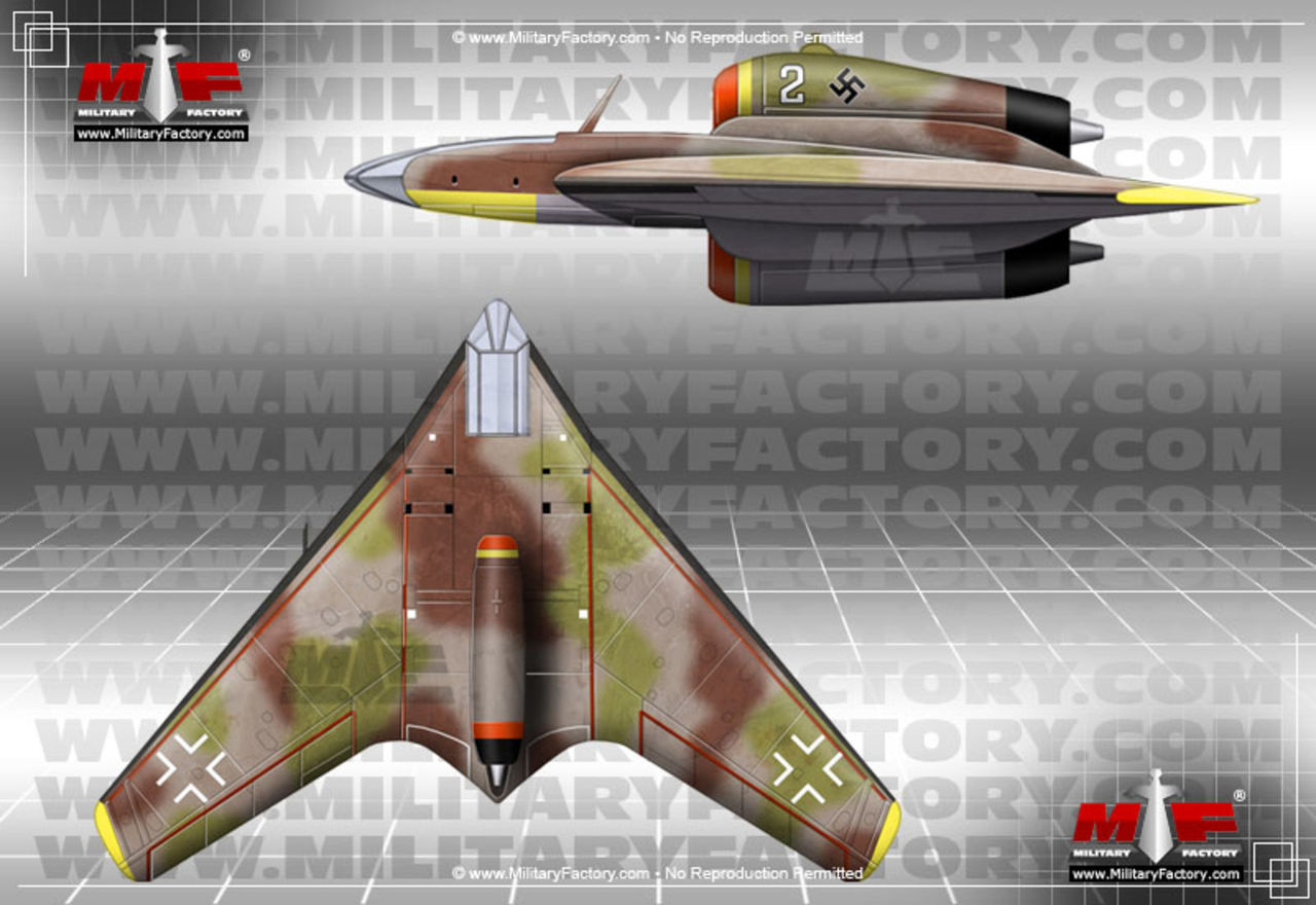 Proyectos secretos de la Luftwaffe Nazi - para los seguidores de modelos operados, documentdos, en dibujos y con armas epseciales  Gotha_project_60a