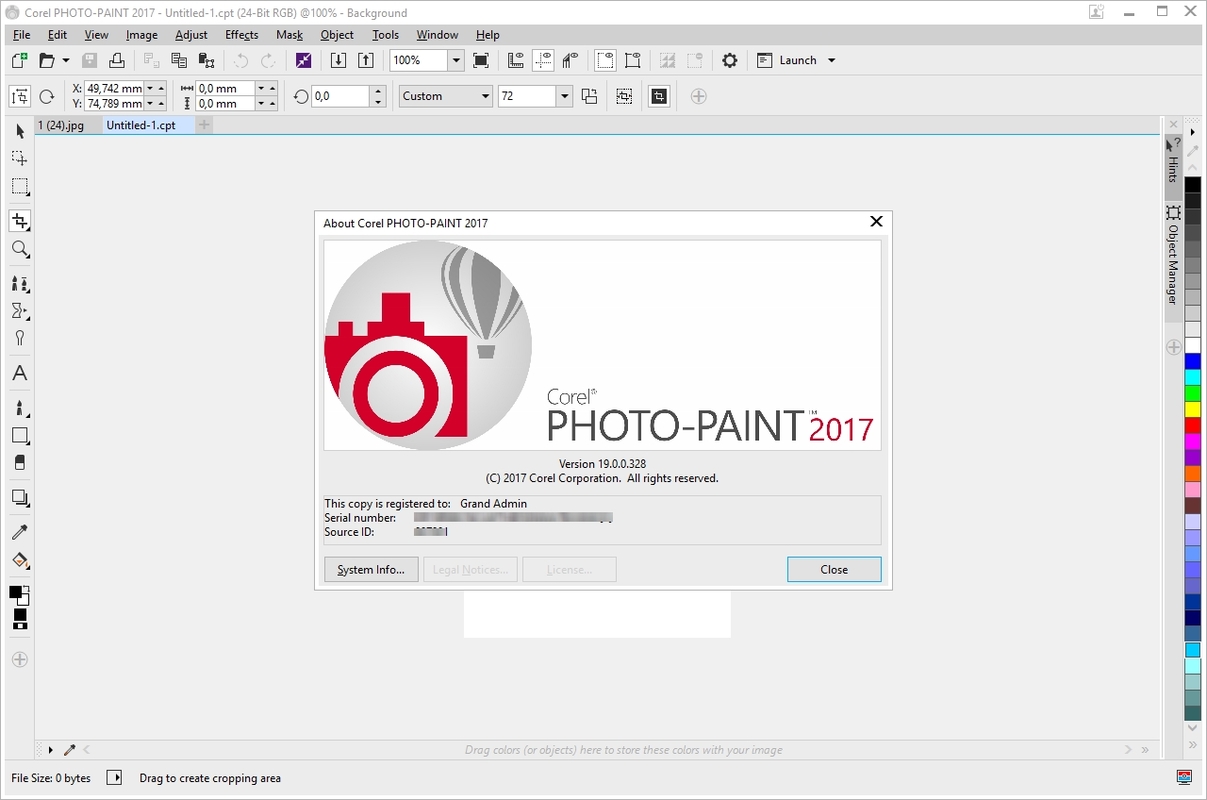 Corel PHOTO-PAINT 2017 19.0.0.328 Portable Screenshot_20170502_133836