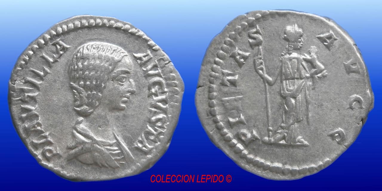 Denario de Plautila. PIETAS AVGG. Pietas estante a de frente. Ceca Roma. Sin_t_tulo_1