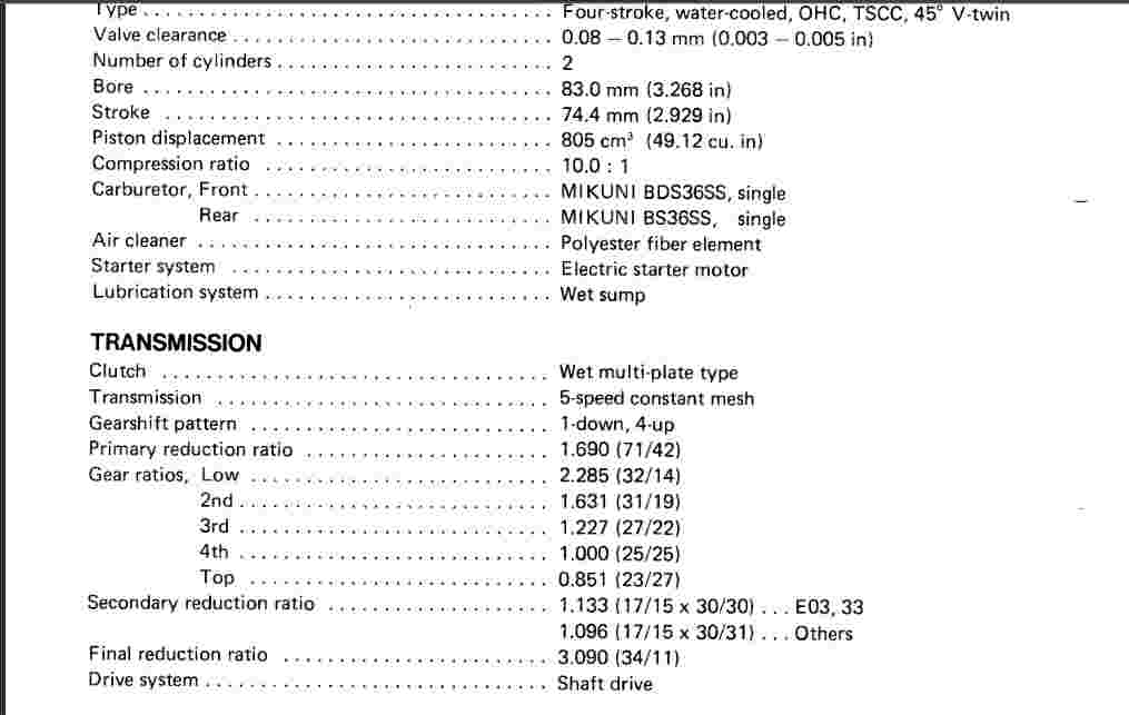 gearing and transmission revisited : calculations on the dj-mod  Vx800_transmission_data