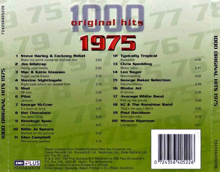 1000 Original Hits 1960-1999  Image