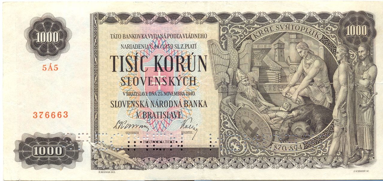 1000 Korun Eslovaquia, 1940.  1000_korum0001