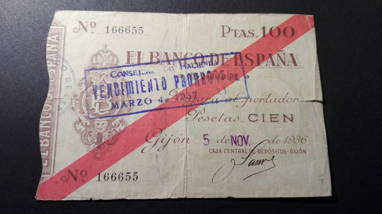 gijón - 100 pesetas Gijon, 1936 IMG_20170325_202030
