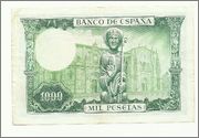 1000 Pesetas 1965 (San Isidoro) 1000_pesetas_1965_San_Isidoro_rev