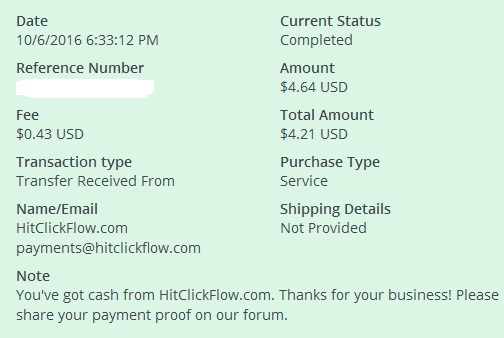 1º Pago de HitClickflow ( $4,64 ) Hitclickflowpayment