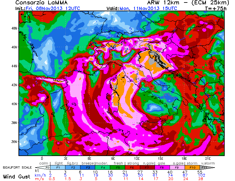 Situazione da monitorare per il centro-adriatico (Piogge alluvionali ??) Image