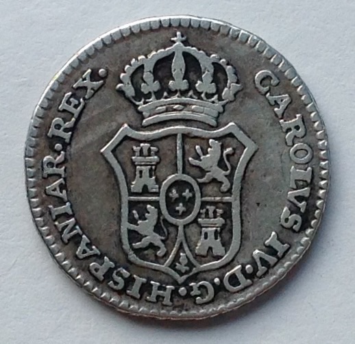 Medalla Proclamación Carlos IV 1789 Módulo 1/2 Real Image