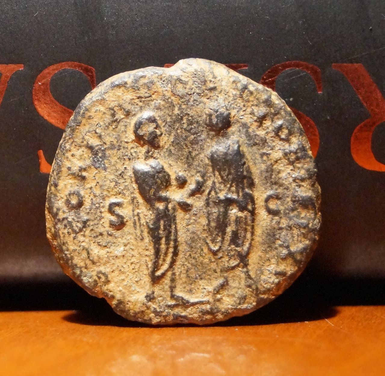 As de Marco Aurelio. CONCORD AVGVSTOR TR P XVI S C en el exergo COS III. Ceca Roma. DSC00912