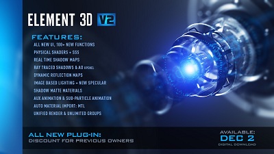 Video Copilot Element 3d Motion Design Bundle V2.2.0 Image