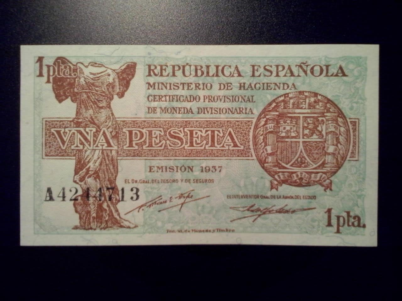 1 Peseta 1937 (II República. Serie A. SC) CAM00532
