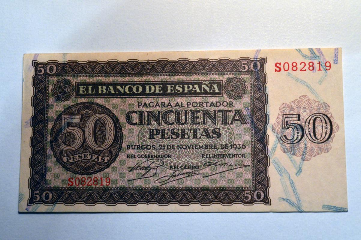 Billete 50 pesetas 1936 serie "S" Spain_50_pesetas_Burgos_1936_REVERSO