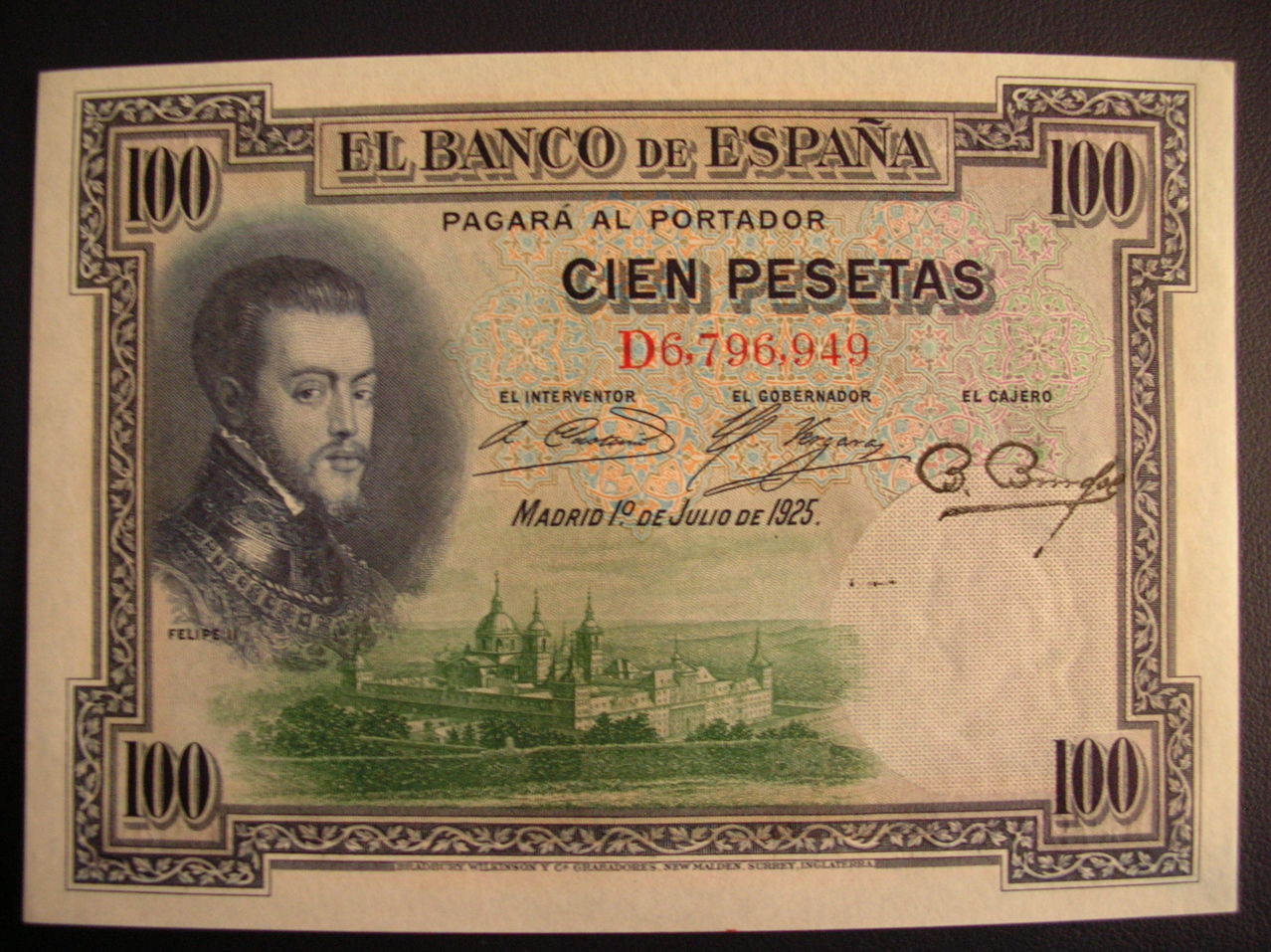 100 Pesetas 1925. ¿Qué os parecen? Este billete es mío 100ptas1925sda