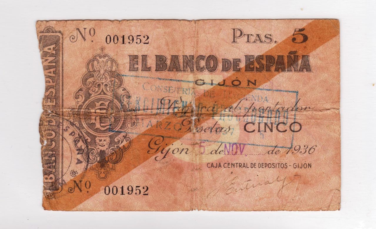 5 pesetas 1936 (Banco de España en Gijón, serie baja) 5_pesetas_gijon_1936