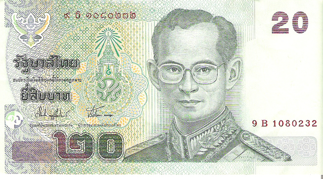 20 baht de Tailandia año ?¿ Image