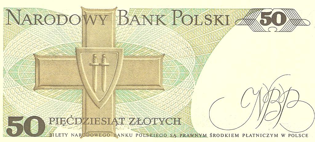  50 ztotych de Polonia año 1988 Image