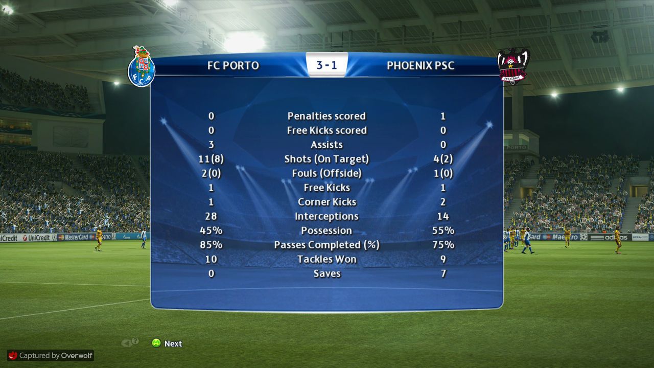 GM38 FC Porto - Phoenix PSC, GM41 Riga Wolves FC - Fireland Ice Bears Pro_Evolution_Soccer_2013_01_04_2015_20_36_09