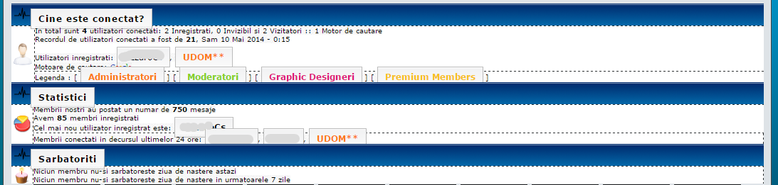 statistici - Imi apar chenare la membri si grupuri in statistici Image
