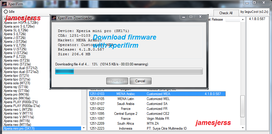 Tutorial Create sony ftf flash files by yur own (firmware Downloader included) Image