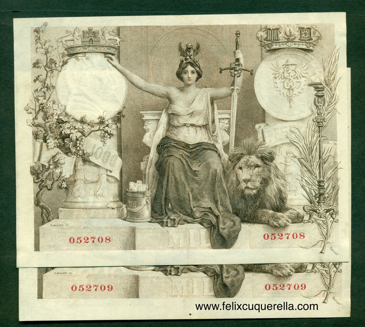 1000 Pesetas, 1907 (Pareja) Pareja_correlativa_1000_pesetas_sin_serie_1907_1