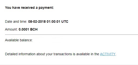 1st payment from Bitverts ( BTC Cash 0.00010000 ) Bitvertspayment