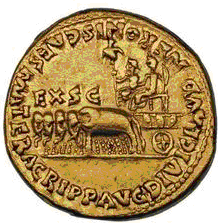 Glosario de monedas romanas. CUADRIGA. Image