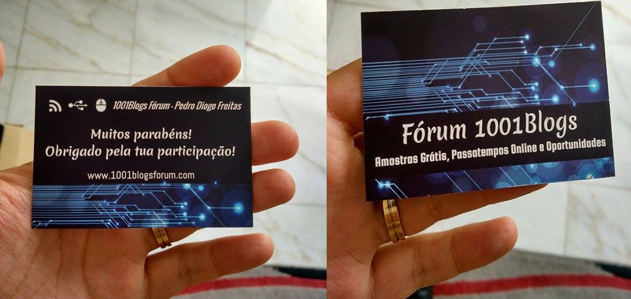 Amostras - 5 Cartões de Visita EXCLUSIVOS do Fórum (Só 1 semana para pedir) - Terminado - Cart2