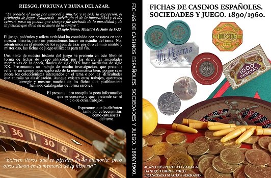 Nuevo Libro Fichas de casinos españoles. Sociedades y juego, 1890/1960. Portada_final