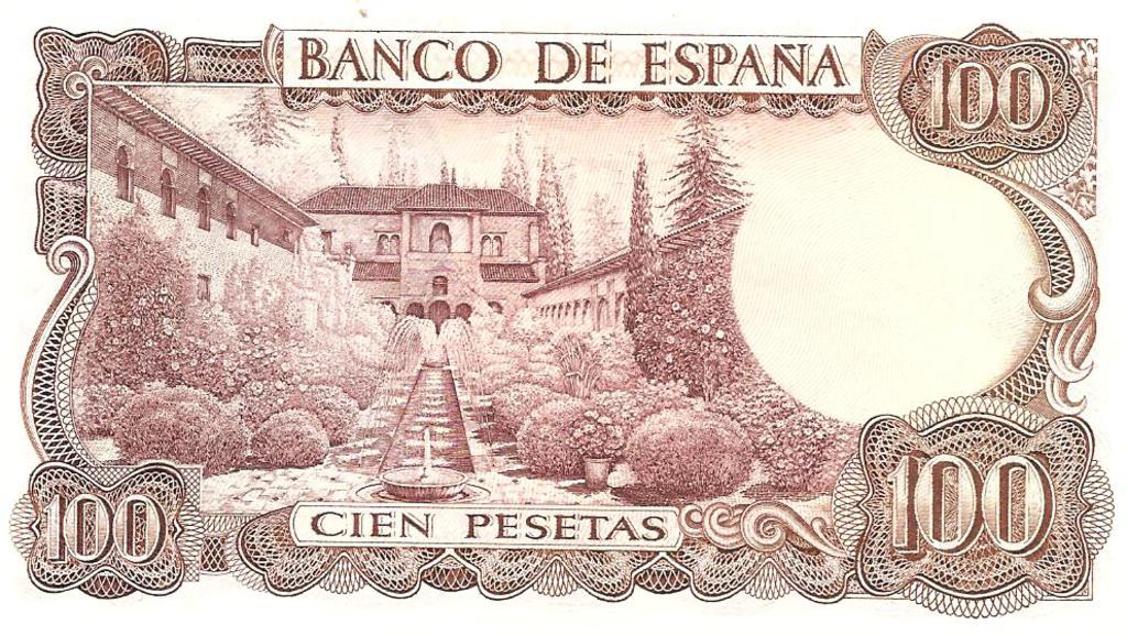 100 Pesetas 1970 (Serie Sustitución 9B - Manuel de Falla) Image