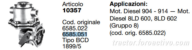 [Pasquali 995] ¿Bomba alimentación adaptable o compatible?  6585_051