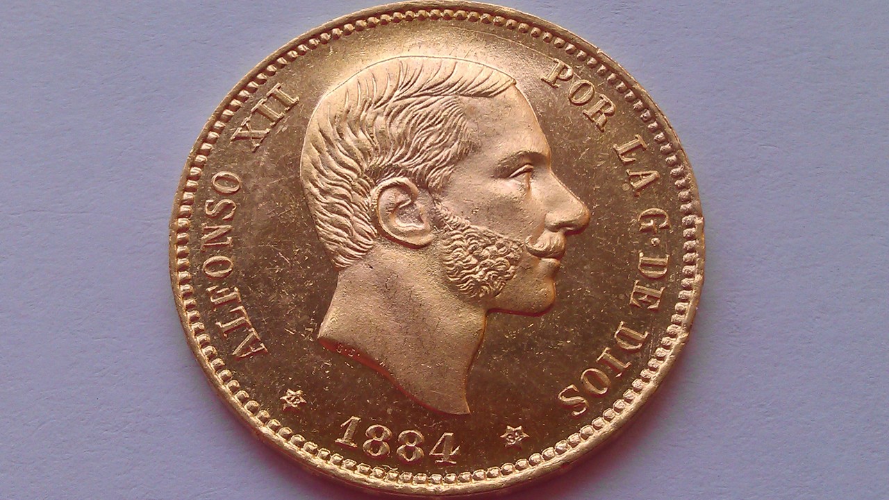 1884 - 25 pesetas 1884 Alfonso XII IMAG0692