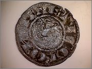 Dinero Pepión de Fernando IV de Castilla 1295-1312 Burgos. R127