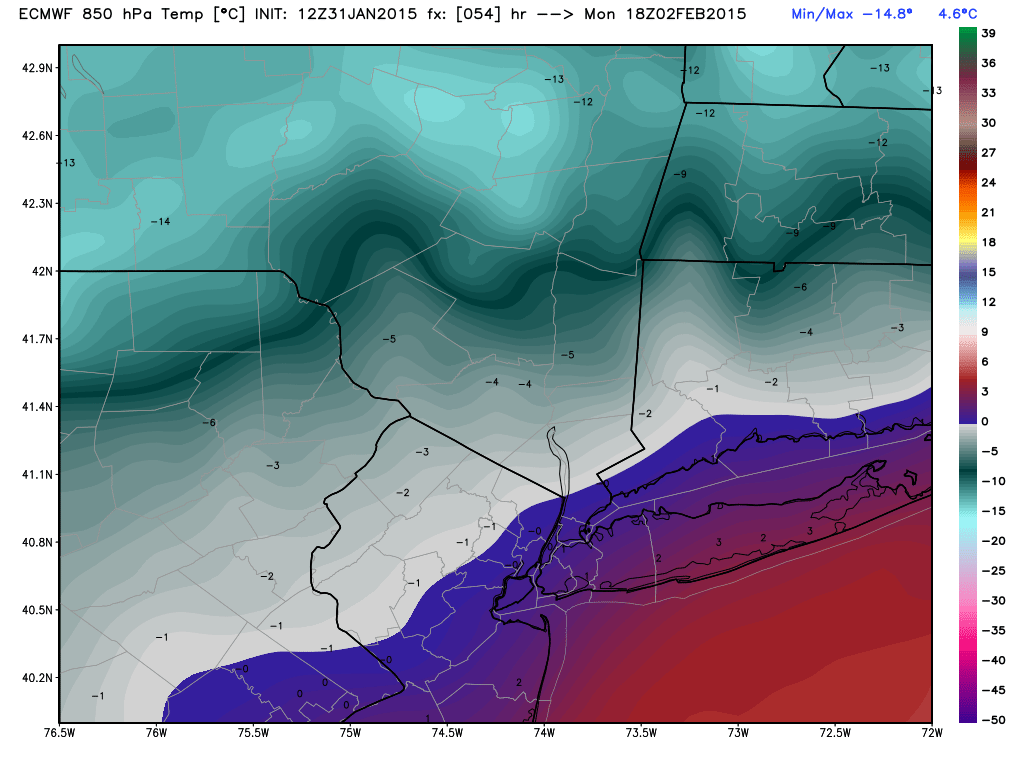 Update #2: 1st Call Snow Map, Intense Winter Storm Coming  - Page 9 Ecmwf_t850_nyc_10