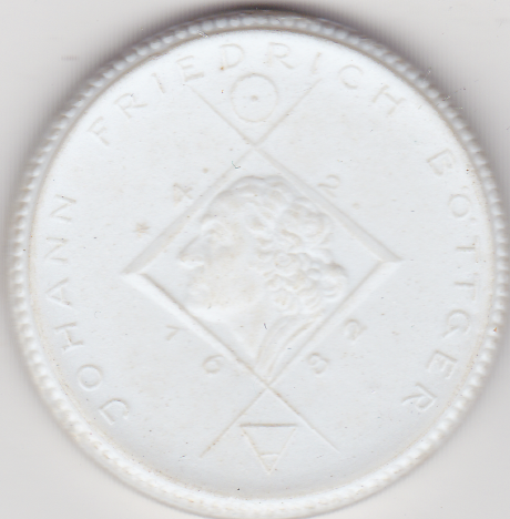 20 Marcos 1922 (porcelana) de la ciudad alemana Stadt Schleiz. 1000