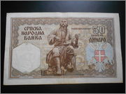 50 dinara 1941 Serbia (ocupación alemana) DSCN1999