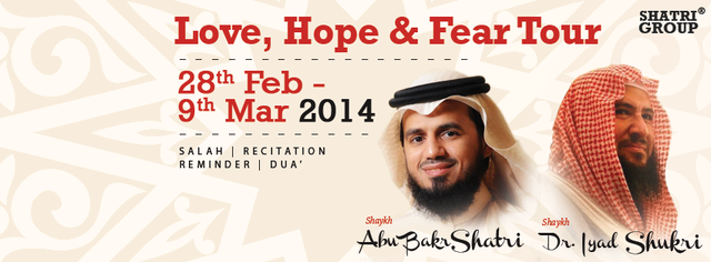 SHATRI GROUP: Love, Hope & Fear UK Tour, Shaykh Abu Bakr Shatri & Shaykh Iyad Shukri Shatri_Group