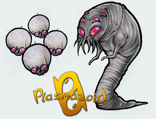 Plasmazoid - Webcomic - Estudo de Personagens, Rascunhos ... Larvazoid