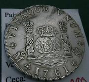 Columnario de a ocho de Fernando VI 1761 ceca de México  87_DAAD17-_B575-449_B-86_FB-838_FAE0_FA6_B1