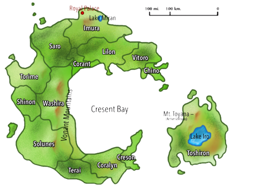 The Country of the Mist Map