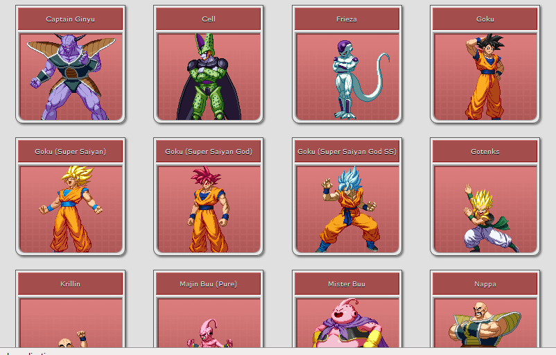 3DS Dragon Ball Z Extreme Butoden - Playable Characters sprite sheets ripped by Ploaj