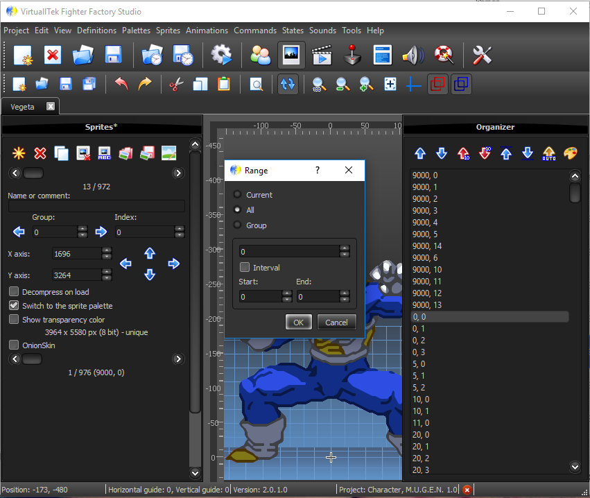 MUGEN CHAR HI-RES TUTORIAL using Fighter Factory Studio by AlesRos-RAMON GARCIA [This is the fastest way to convert chars to HI-RES] 27-_And_select_All_and_OK