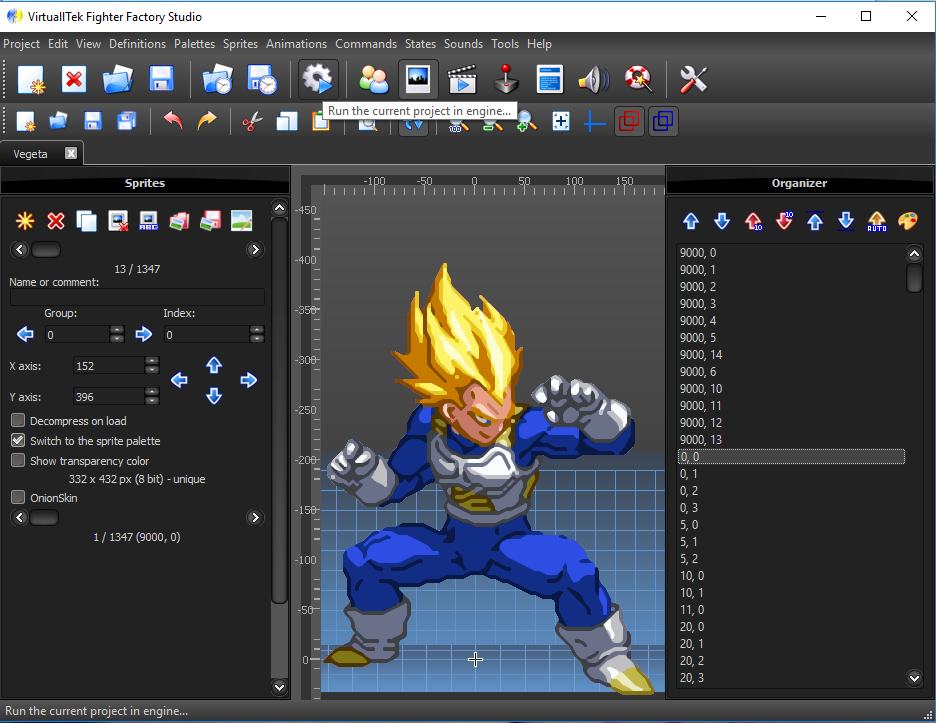 MUGEN CHAR HI-RES TUTORIAL using Fighter Factory Studio by AlesRos-RAMON GARCIA [This is the fastest way to convert chars to HI-RES] 44-_Now_in_this_part_Run_the_current_project_in_engine