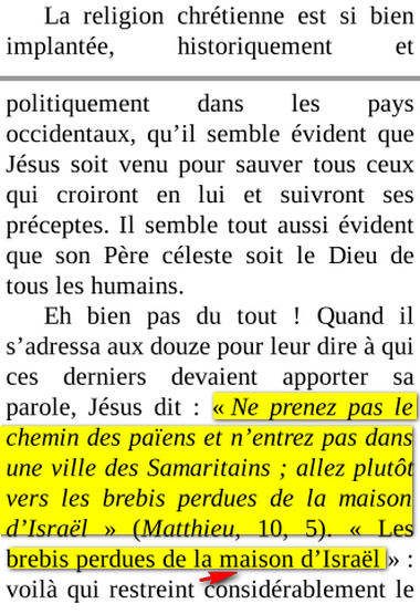 JÉSUS N’EST PAS VENU SAUVER LES CHRÉTIENS Image