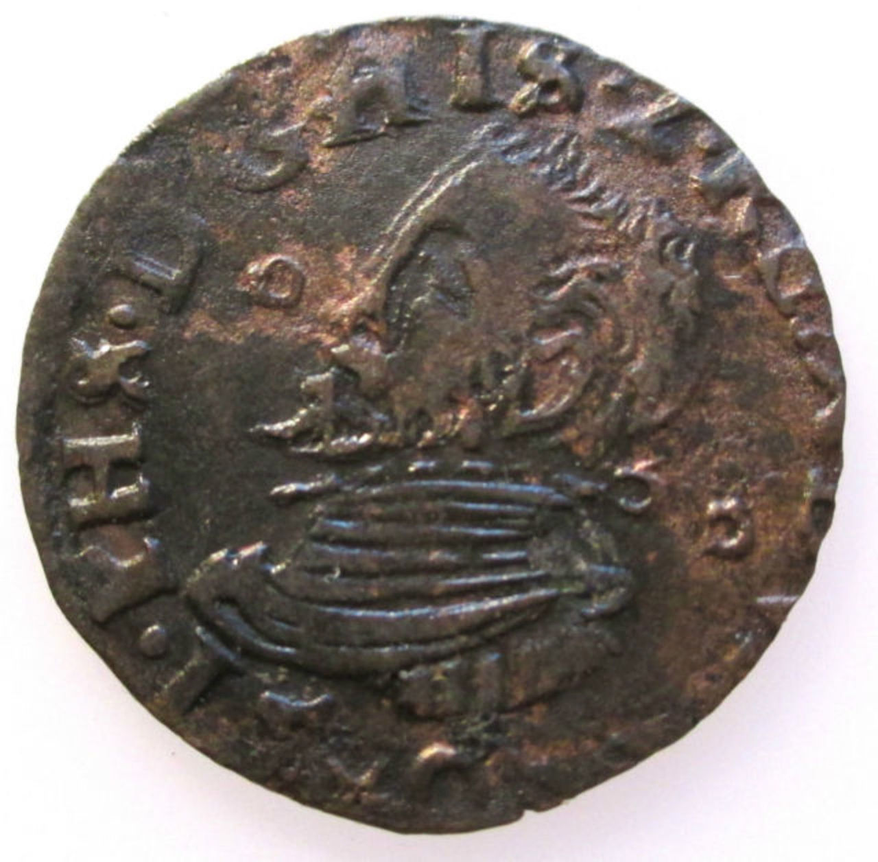 Monedas acuñadas en los Paises Bajos a nombre de Felipe II - Página 5 Spanish_Netherlands_Duit_Gigot_Maastricht_Philip