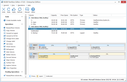 NIUBI Partition Editor Professional 7.0.7 Temp