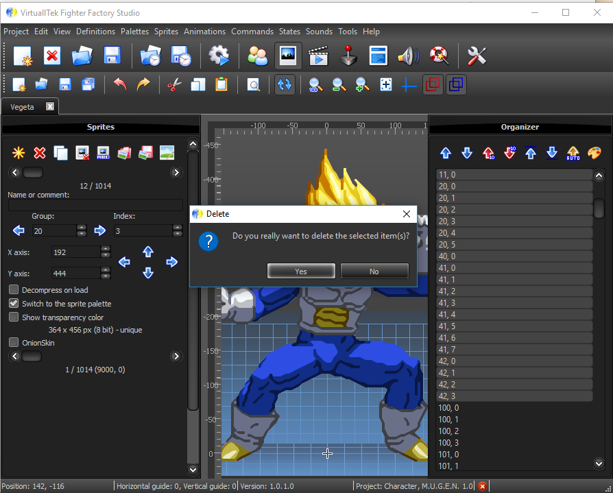 MUGEN CHAR HI-RES TUTORIAL using Fighter Factory Studio by AlesRos-RAMON GARCIA [This is the fastest way to convert chars to HI-RES] 29-_And_YES_letting_only_the_converted_images_in_the_correct_o