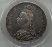 1 Crown 1887 -VICTORIA -  INGLATERRA  Image