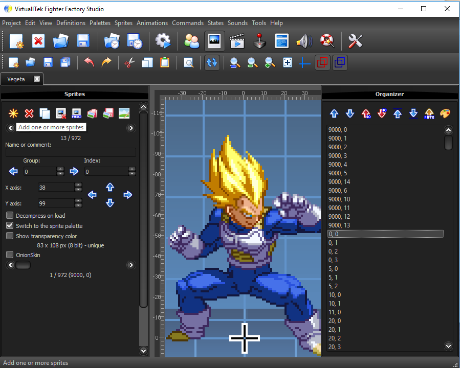 MUGEN CHAR HI-RES TUTORIAL using Fighter Factory Studio by AlesRos-RAMON GARCIA [This is the fastest way to convert chars to HI-RES] 17-_Now_in_the_FFS_open_the_char_and_click_in_the_part_add_one_o